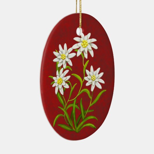 Swiss Edelweiss Alpine Flowers Ornament (Rechts)