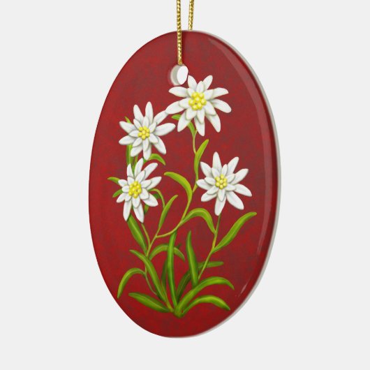 Swiss Edelweiss Alpine Flowers Ornament (Links)