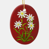 Swiss Edelweiss Alpine Flowers Ornament (Achterkant)