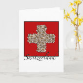Swiss Edelweiss Cross Kaart (Gele Bloem)