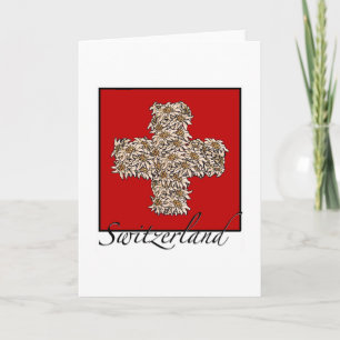 Swiss Edelweiss Cross Kaart