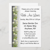 Swiss Edelweiss Flowers Bridal Shower Uitnodiging (Voorkant / Achterkant)