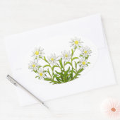 Swiss Edelweiss Flowers Sticker (Envelop)