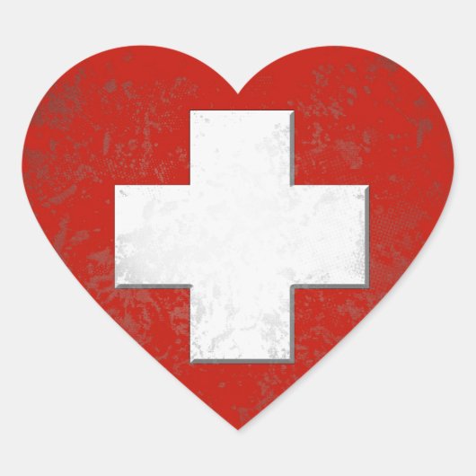 Swiss flag sticker (Voorkant)