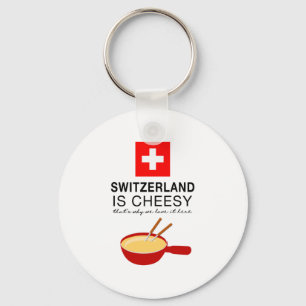 Swiss Fondue Funny Sleutelhanger