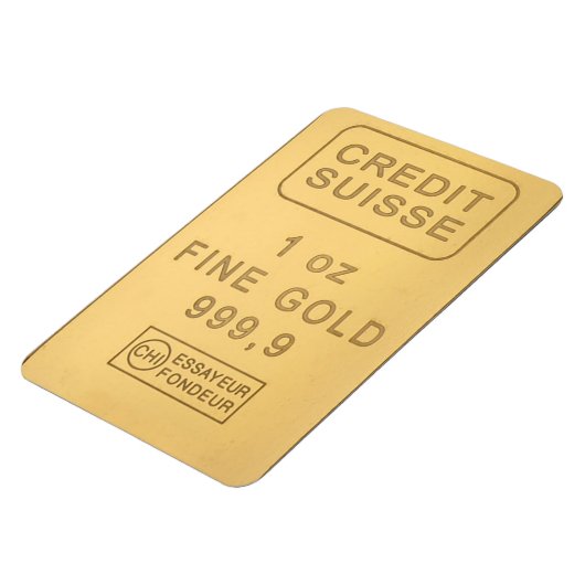 Swiss Gold Bar Magneet (Linkerzijde)