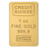 Swiss Gold Bar Magneet (Verticaal)