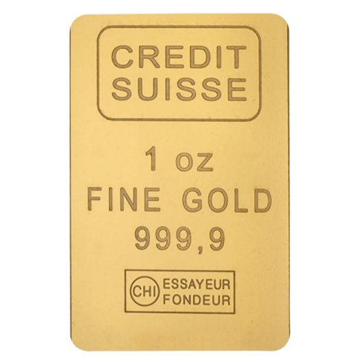 Swiss Gold Bar Magneet (Verticaal)