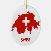 SWISS MAP KERAMISCH ORNAMENT (Rechts)