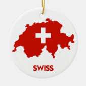 SWISS MAP KERAMISCH ORNAMENT (Voorkant)