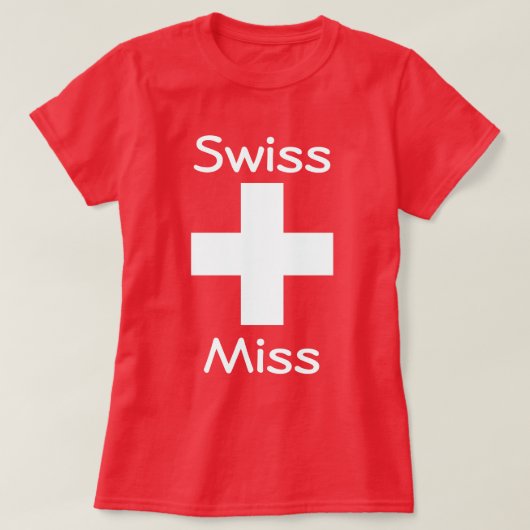 Swiss Miss T-shirt (Design voorkant)