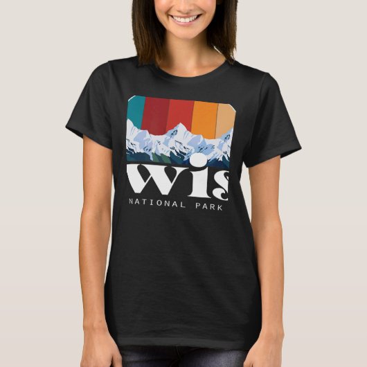 Swiss National Park Hiking Switzerland Souvenir Mo T-shirt (Voorkant)