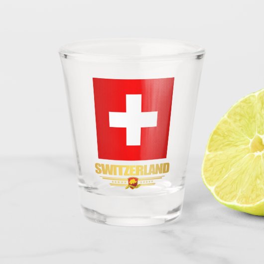 "Swiss Pride" Shirten Shot Glas (Voorkant)