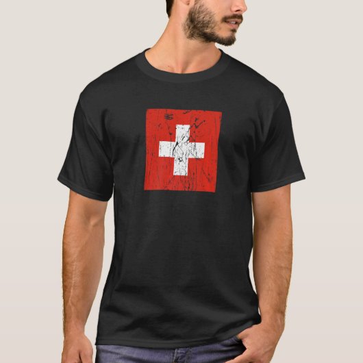 Swiss Switzerland Flag Pride Swiss Flag T-shirt (Voorkant)