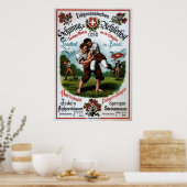 Swiss Wrestling Alpine Festival ~R. Schweizer 1899 Poster (Keuken)