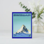 Swissair Briefkaart (Staand voorkant)