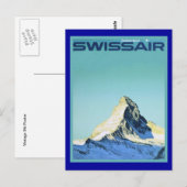 Swissair Briefkaart (Voorkant / Achterkant)