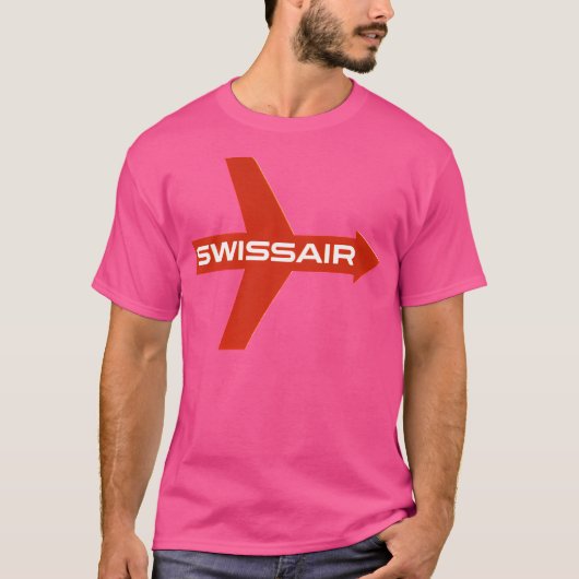 Swissair - Luchtvaartretro logo's -  kunst s Lu T-shirt (Voorkant)