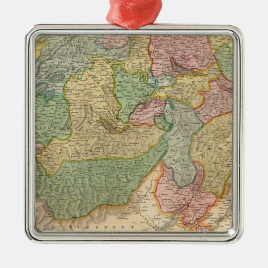 Swisserland, Mt Blanc Metalen Ornament (Voorkant)