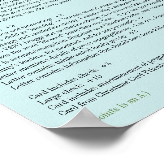 Swistbare Kaart Scoring Guide Poster 11x11 (Hoek)