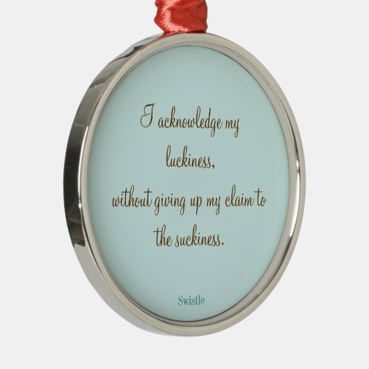 Swistle Slogan Ornament (Rechts)