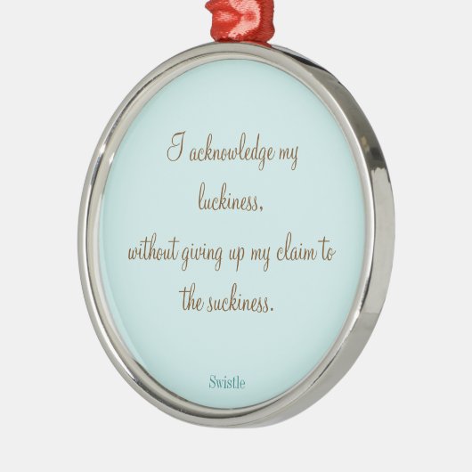 Swistle Slogan Ornament (Links)