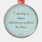 Swistle Slogan Ornament (Voorkant)