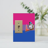 "Switch Hitter" Bisexual Pride Briefkaart (Staand voorkant)