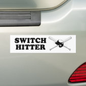 SWITCH HITTER -.png Bumpersticker (Op auto)