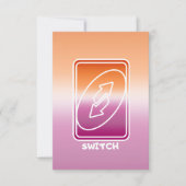 Switch Lesbische vlag stijl Dank je wel kaart (Voorkant)