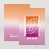 Switch Lesbische vlag stijl Dank je wel kaart (Voorkant / Achterkant)
