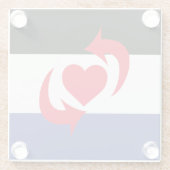 Switch Pride Glazen Onderzetter (Achterkant)