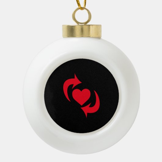Switch Pride Keramische Bal Ornament (Voorkant)