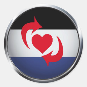 SWITCH PRIDE MEDALLION RONDE STICKER