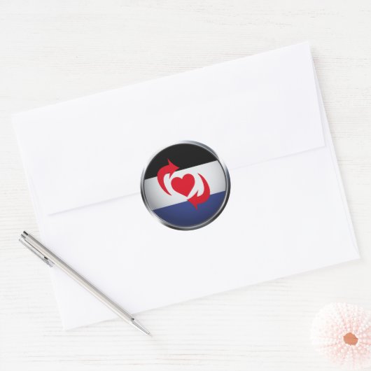 SWITCH PRIDE MEDALLION RONDE STICKER (Envelop)
