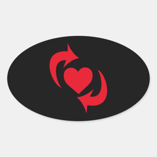 Switch Pride Ovale Sticker (Voorkant)