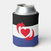 Switch Pride Vlag Blikjeskoeler (Blikje Voorkant)