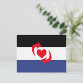 Switch Pride Vlag Briefkaart (Staand voorkant)