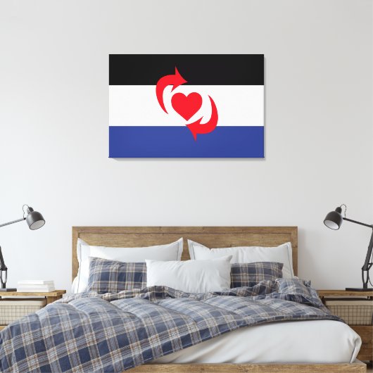 Switch Pride Vlag Canvas Afdruk (Insitu (Slaapkamer))