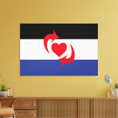 Switch Pride Vlag Canvas Afdruk (Insitu (Woonkamer))
