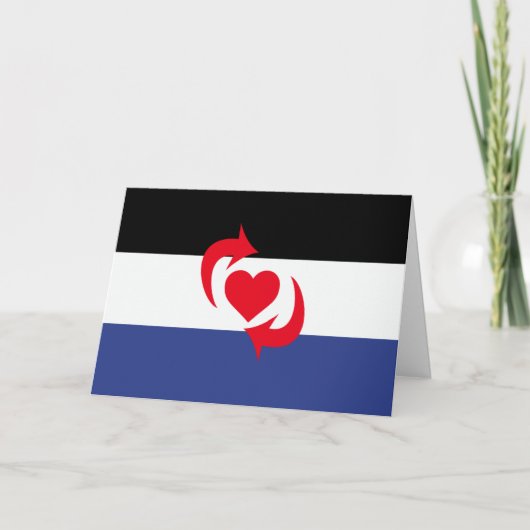 Switch Pride Vlag Feestdagen Kaart (Voorkant)