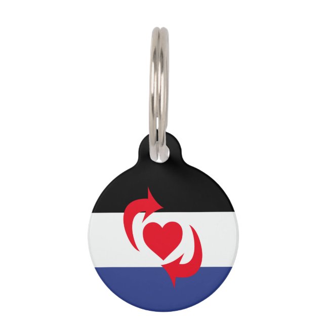 Switch Pride Vlag Huisdierpenning (Voorkant)