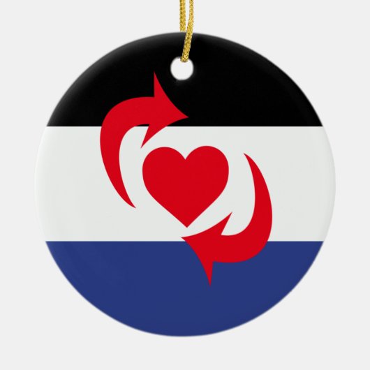 Switch Pride Vlag Keramisch Ornament (Voorkant)