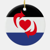 Switch Pride Vlag Keramisch Ornament (Achterkant)