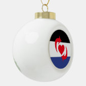 Switch Pride Vlag Keramische Bal Ornament (Links)