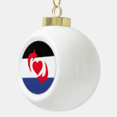 Switch Pride Vlag Keramische Bal Ornament (Rechts)