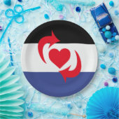 Switch Pride Vlag Papieren Bordje (Feest)