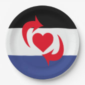 Switch Pride Vlag Papieren Bordje (Voorkant)