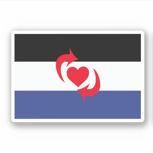 Switch Pride Vlag Sticker (Voorkant)