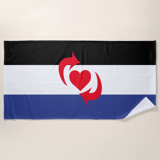 Switch Pride Vlag Strandlaken (Voorkant)